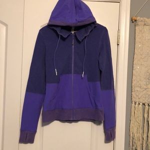 Lululemon purple zip up with hood